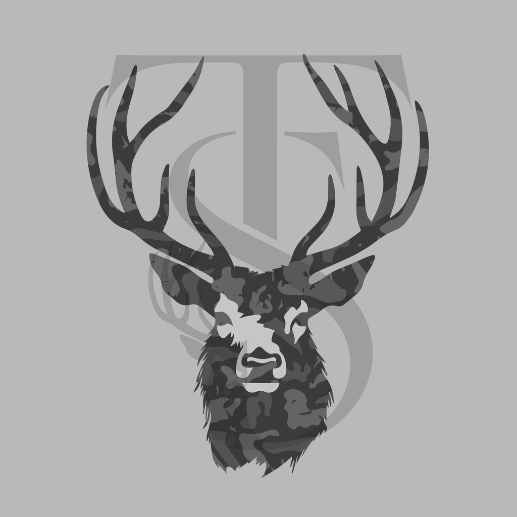 T-Shirt Cerf Camouflage black – Style Élégant & Sauvage