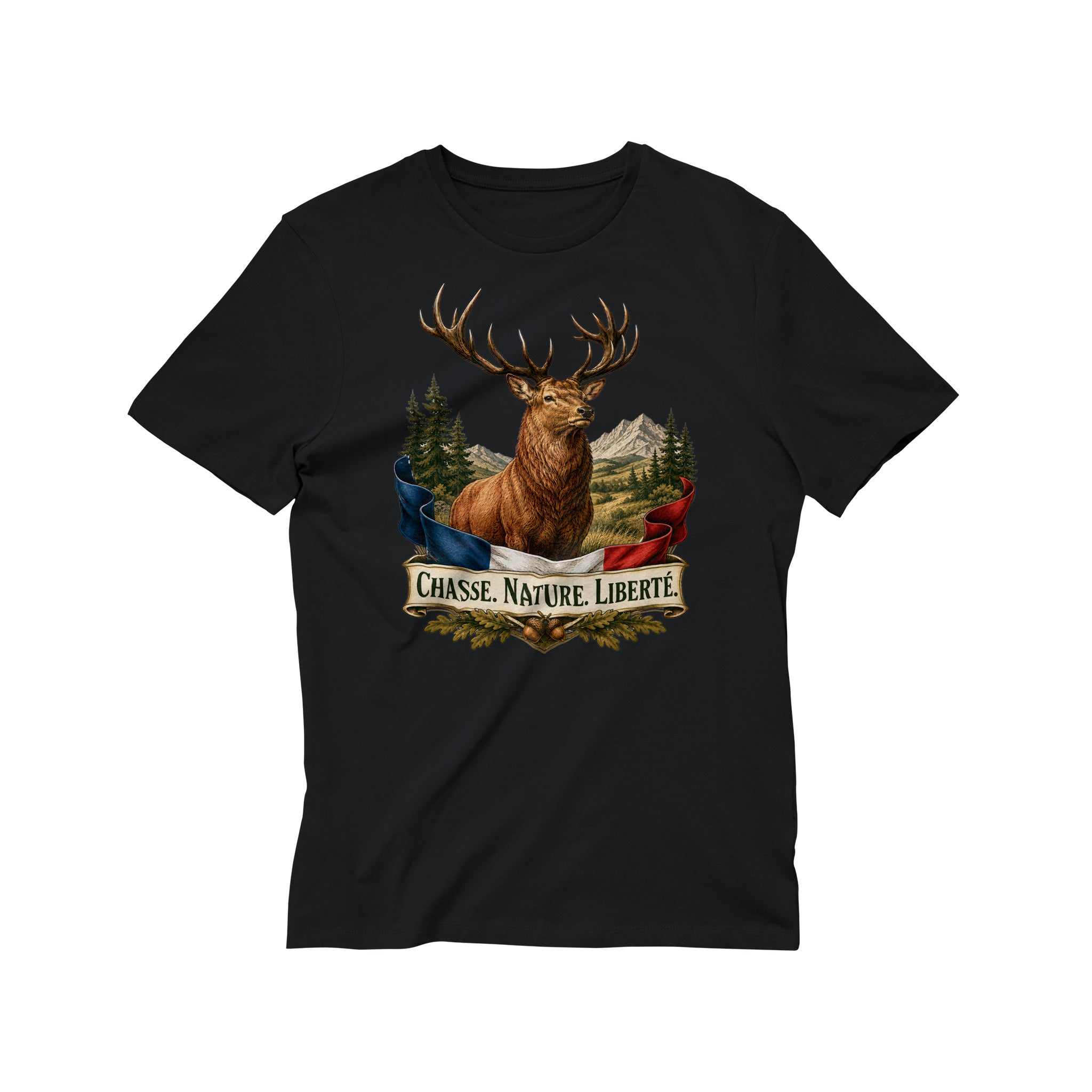 T-shirt Chasse Nature Liberté – Cerf Élaphе