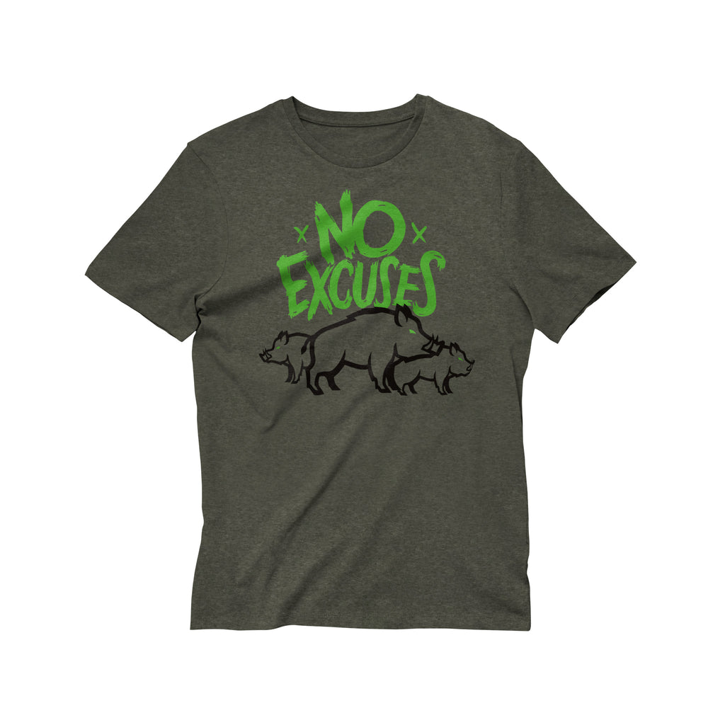 T-Shirt No Excuses Sanglier – Style Urbain & Esprit Combatif