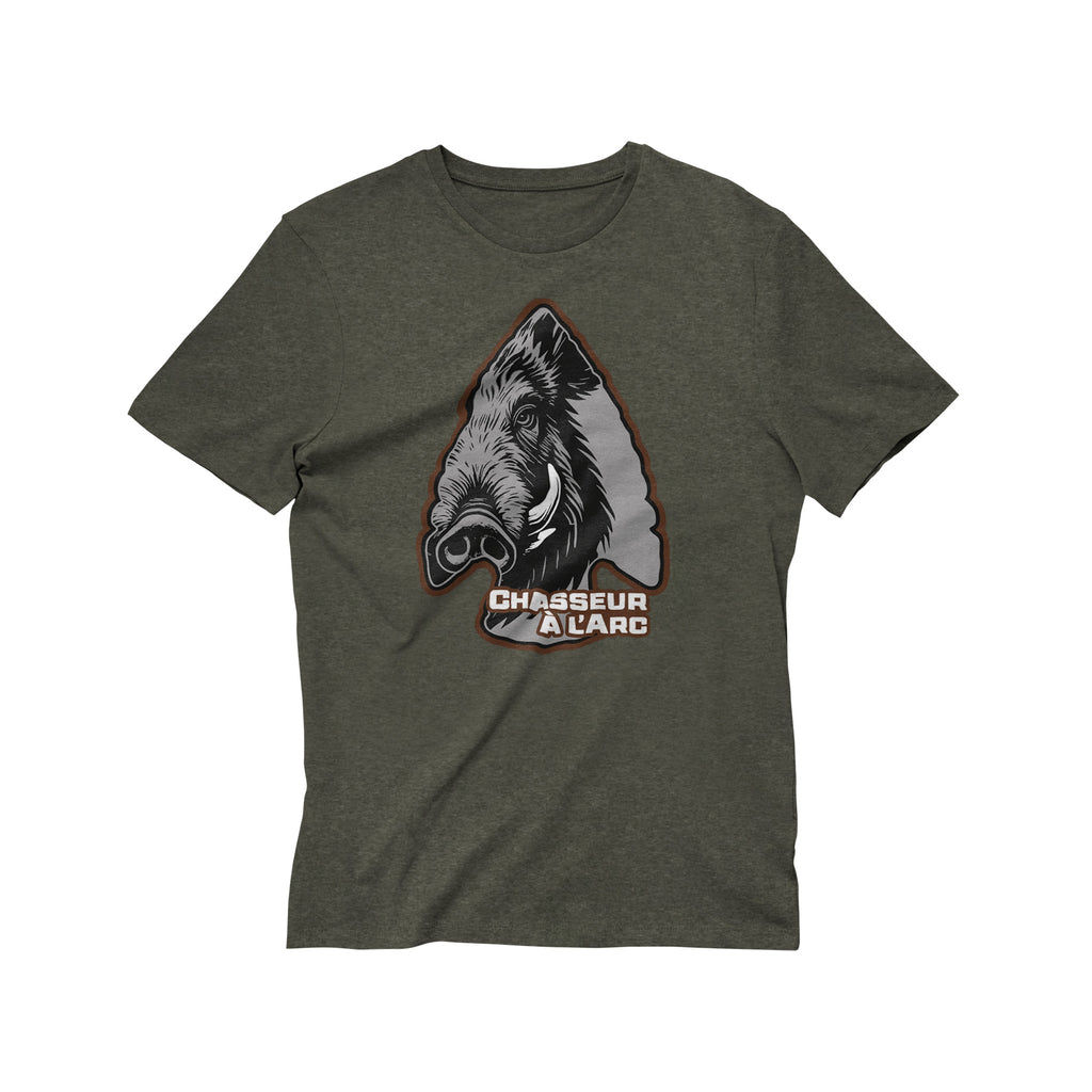 T-Shirt Chasseur à l'Arc – Sanglier Pointe de Flèche