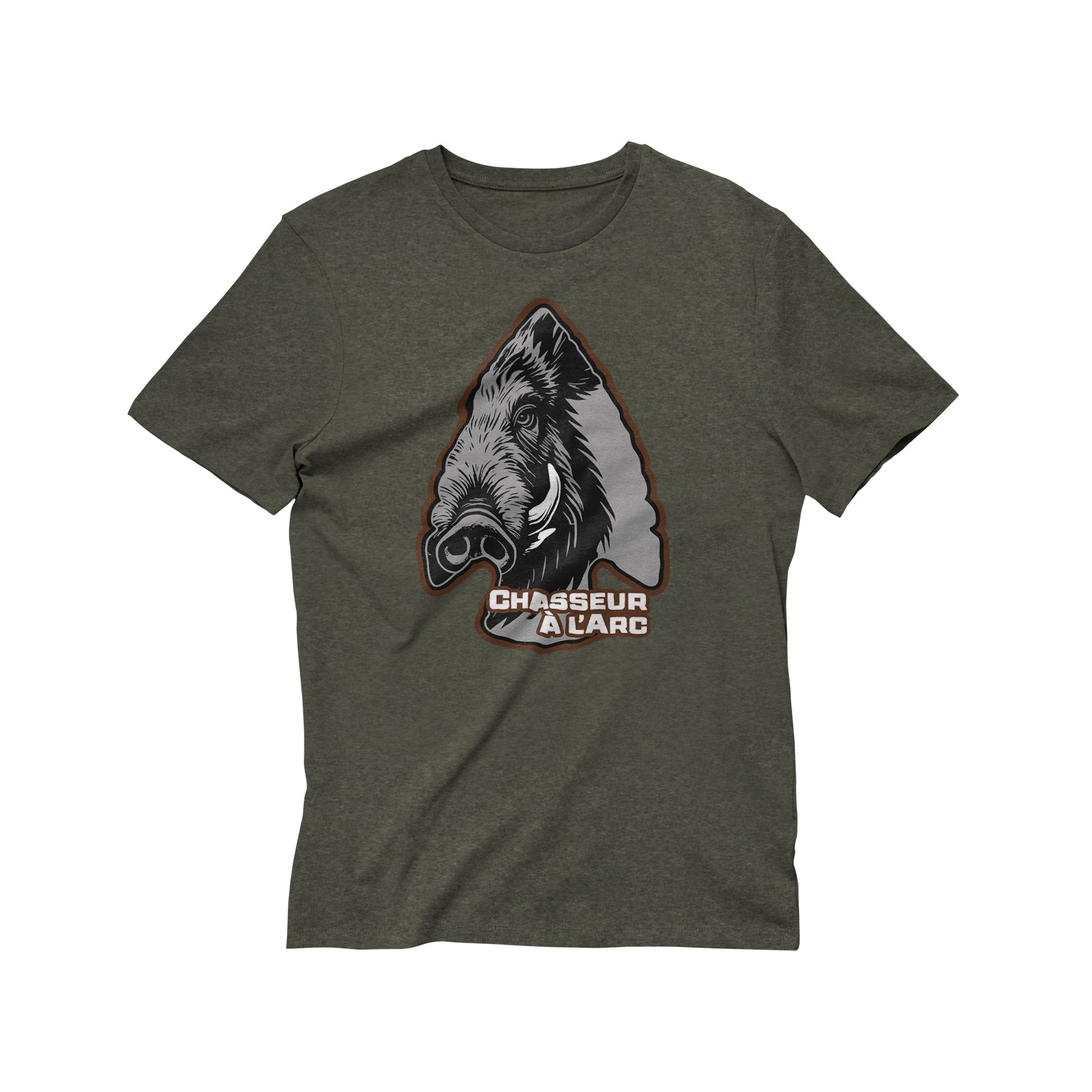 T-Shirt Chasseur à l'Arc – Sanglier Pointe de Flèche