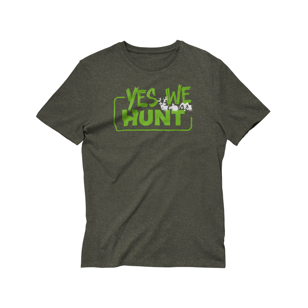 T-Shirt Yes We Hunt vert – Édition Chasseur Passion