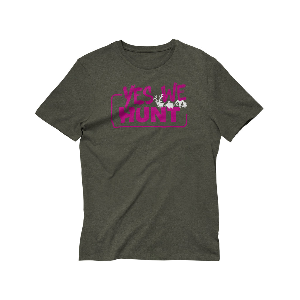 T-Shirt Yes We Hunt rose – Édition Chasseur Passion