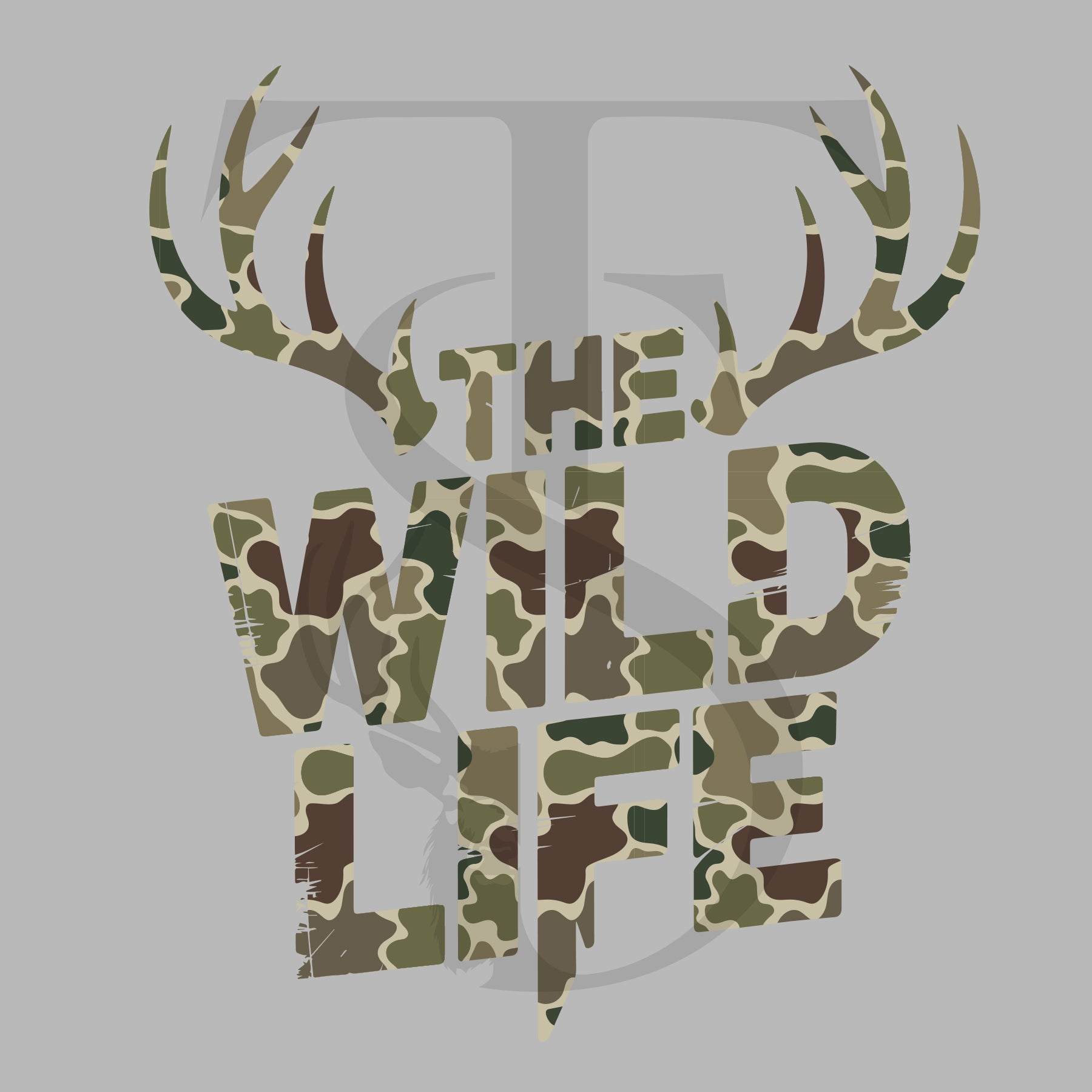 T-Shirt The Wild Life – Camouflage woodland