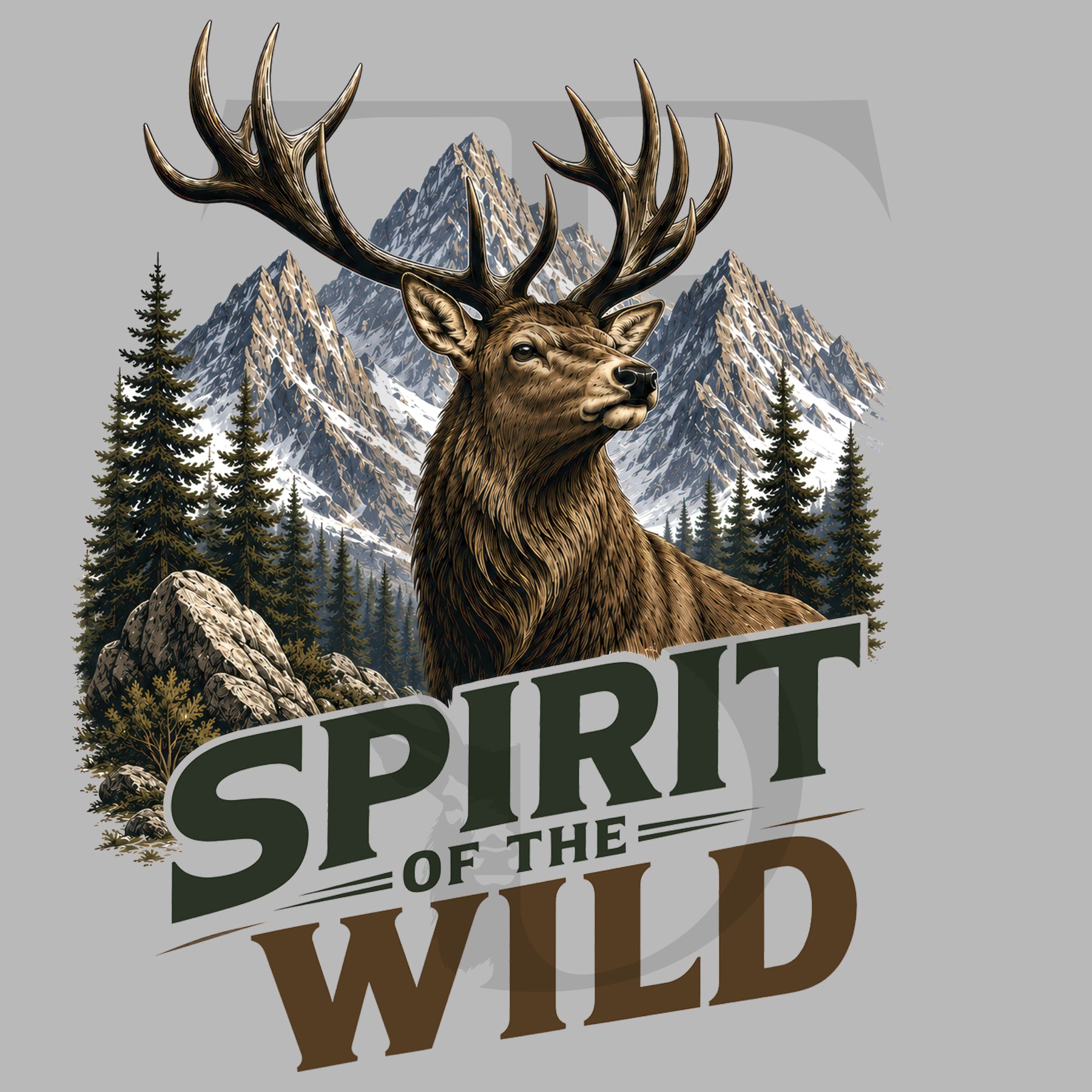 T-shirt Spirit of the Wild – Cerf Élaphе
