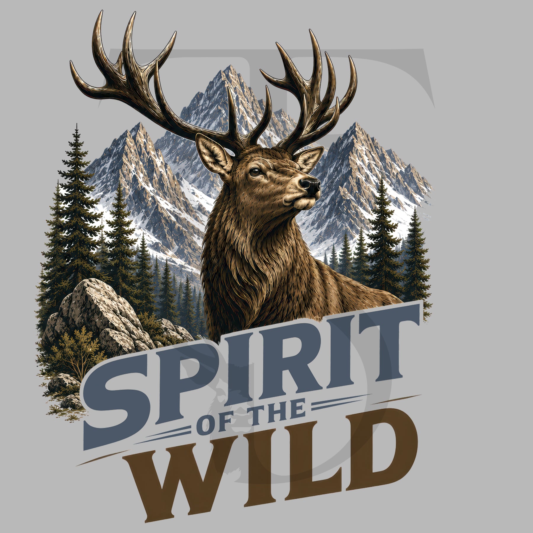 T-shirt Spirit of the Wild – Cerf Élaphе