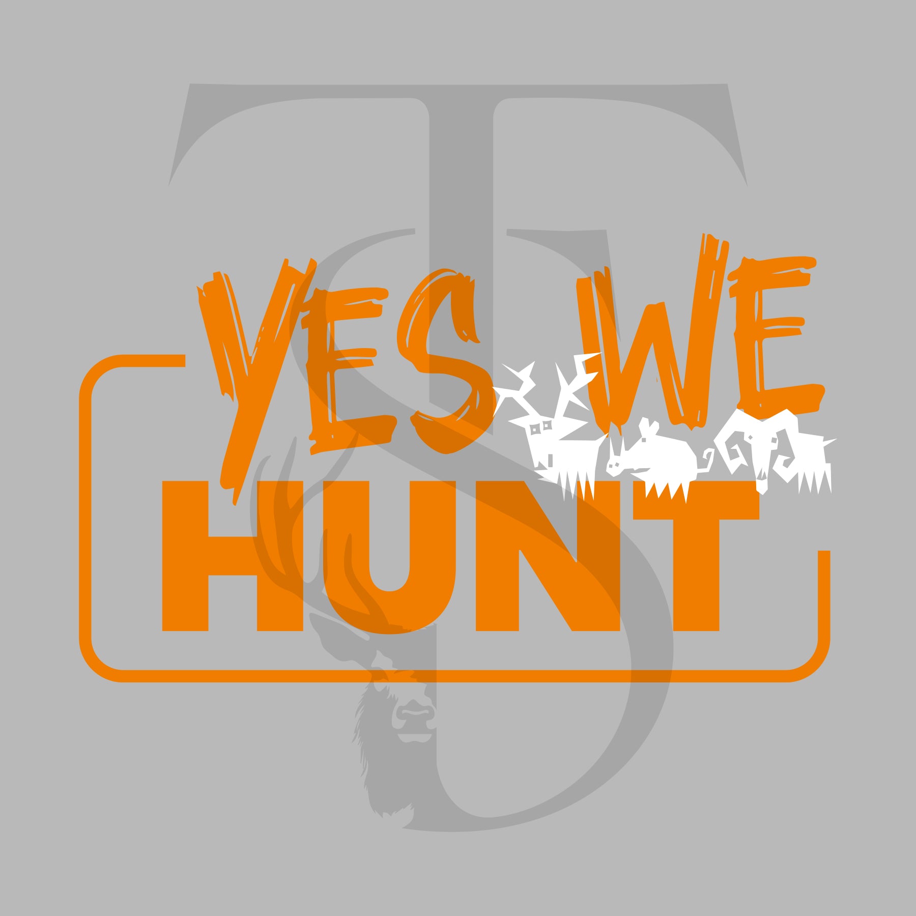 T-Shirt Yes We Hunt orange – Édition Chasseur Passion